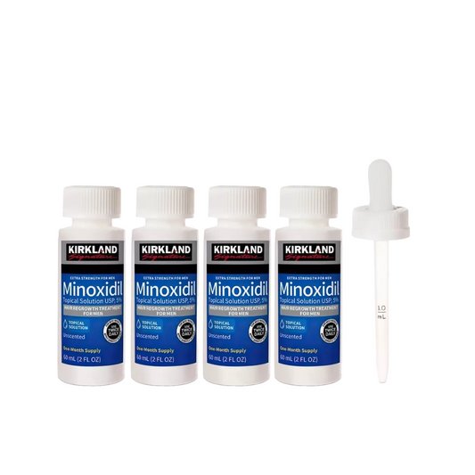4-month supply drops of Minoxidil 5% Extra Strength Hair Regrowth Topical Solution Treatment